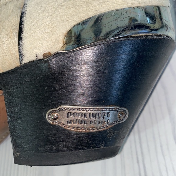 Vintage Code West Cowhide print Boots - Picture 5 of 7